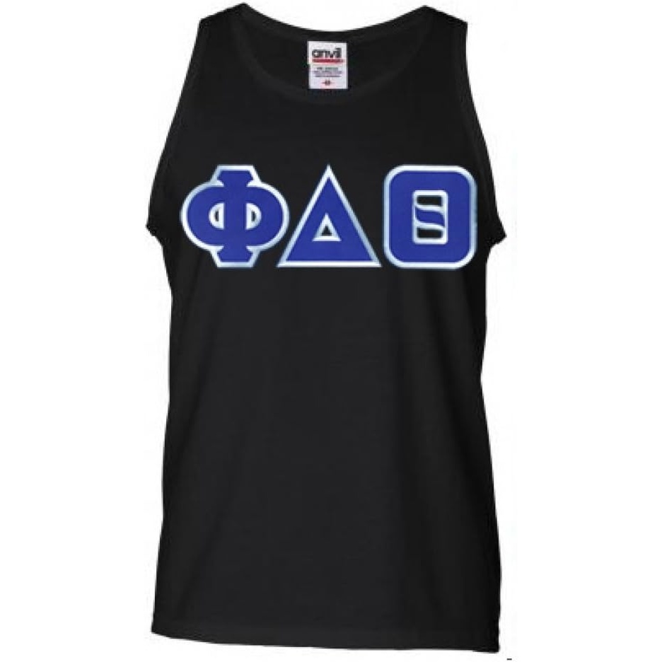 image:imagePhi Delta Theta Lettered Tank TopBlack