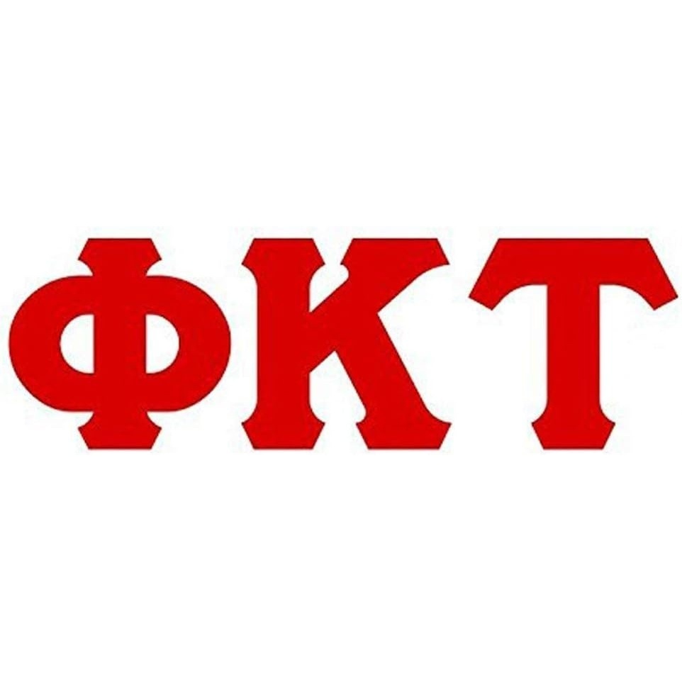 image:imagePhi Kappa Tau Big Greek Letter Window Sticker Decal 4 Inches RedRed