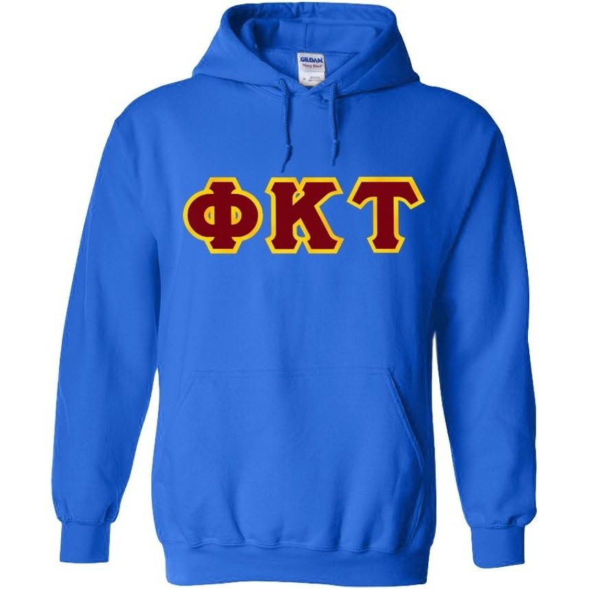 image:imagePhi Kappa Tau Lettered Hooded SweatshirtRoyal Blue