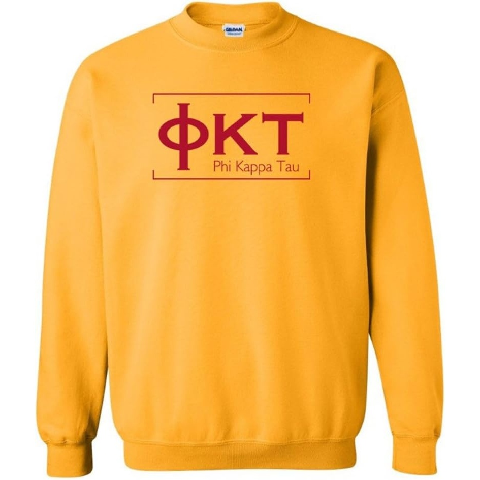 image:imagePhi Kappa Tau Logo Crewneck SweatshirtGold