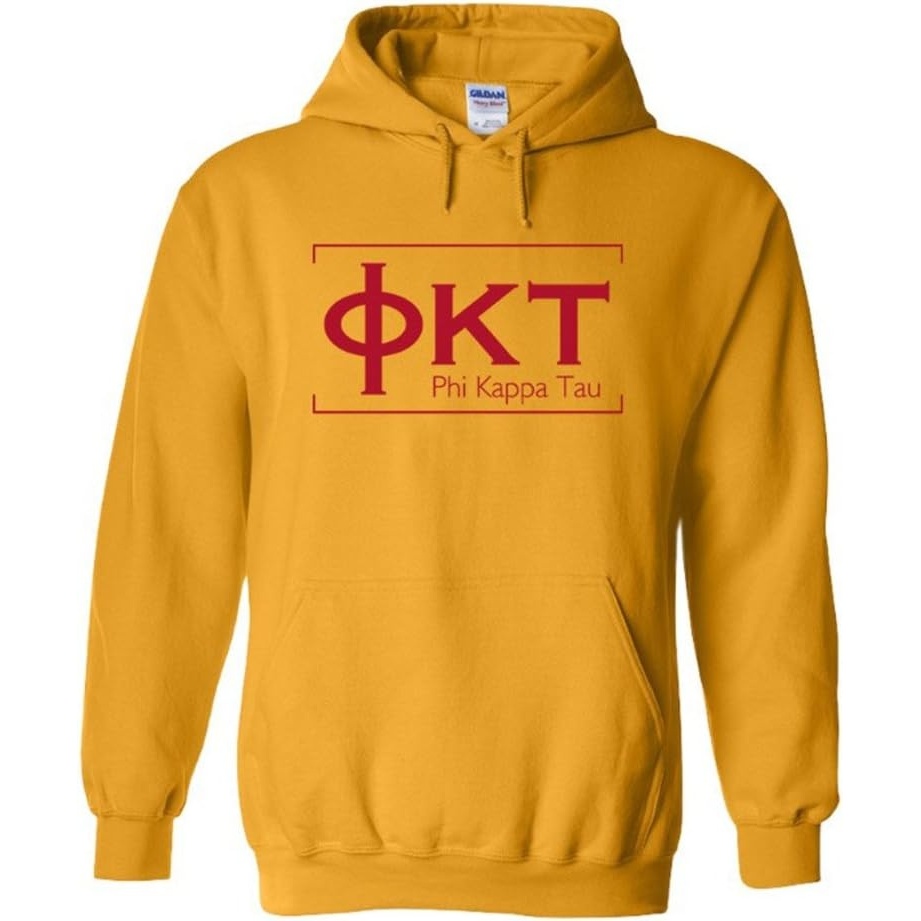image:imagePhi Kappa Tau Logo Hooded SweatshirtGold
