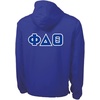 Phi Delta Theta Tackle Twill Lettered Pack N Go Pullover(Royal Blue)