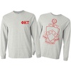 Phi Kappa Tau World Famous Crest Long Sleeve T-Shirt(Light Grey)