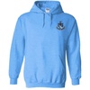 Greekgear Phi Delta Theta Crest – Shield Emblem Hooded Sweatshirt(Light Blue)