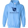 Greekgear Phi Delta Theta Logo Hooded Sweatshirt(Light Blue)