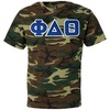 Phi Delta Theta Lettered Camouflage T-Shirt(Camouflage)