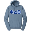 Phi Delta Theta Pigment-Dyed Lettered Hooded Sweatshirt(Mist)