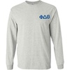 Phi Delta Theta World Famous Crest Long Sleeve T-Shirt(Light Grey)