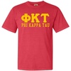 Phi Kappa Tau Greek Heavyweight T-Shirt(Red)
