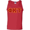 Phi Kappa Tau Lettered Tank Top(Red)