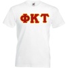 Phi Kappa Tau Lettered V-Neck T-Shirt(White)