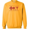 Phi Kappa Tau Logo Crewneck Sweatshirt(Gold)