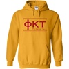 Phi Kappa Tau Logo Hooded Sweatshirt(Gold)