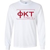Phi Kappa Tau Logo Long Sleeve Tee(White)