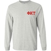 Phi Kappa Tau World Famous Crest Long Sleeve T-Shirt(Light Grey)
