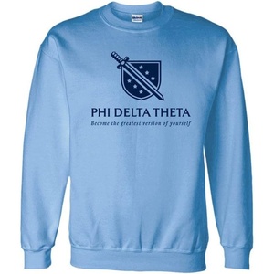 Greekgear Phi Delta Theta Logo Crewneck Sweatshirt(Light Blue)