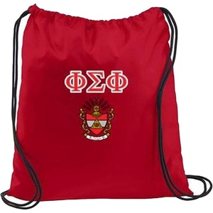 Greekgear Phi Sigma Phi Crest Shield Cinch Sack