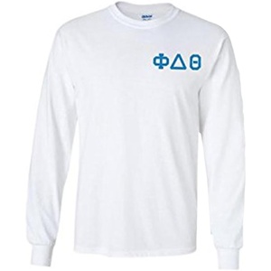 Phi Delta Theta Flag Long Sleeve T-Shirt(White)