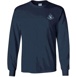 Phi Delta Theta Fraternity Crest Longsleeve Tee(Navy Blue)
