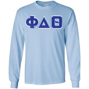 Phi Delta Theta Lettered Long Sleeve(Light Blue)