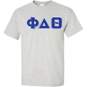 Phi Delta Theta Lettered T-Shirt(Light Grey)