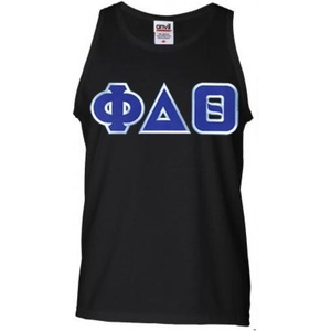 Phi Delta Theta Lettered Tank Top(Black)