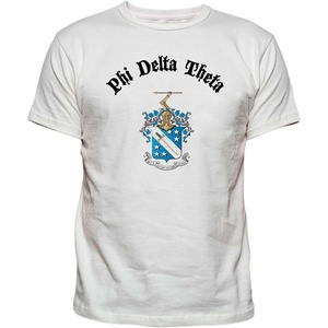 Phi Delta Theta Vintage Crest T-Shirt(White)