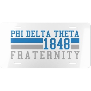 Phi Delta Theta Year License Plates