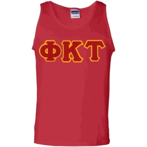 Phi Kappa Tau Lettered Tank Top(Red)