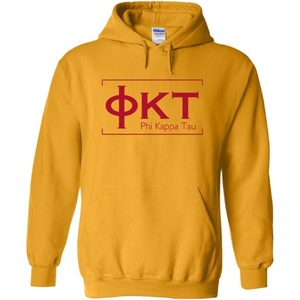 Phi Kappa Tau Logo Hooded Sweatshirt(Gold)