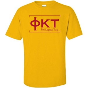 Phi Kappa Tau Logo Short Sleeve Tee(Gold)