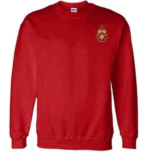 Phi Kappa Tau World Famous Crest – Shield PATCH Crewneck Sweatshirt(Red)
