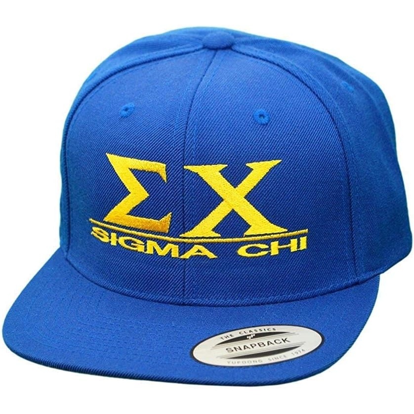 image:imageSigma Chi Flatbill Snapback Hats OriginalRoyal Blue