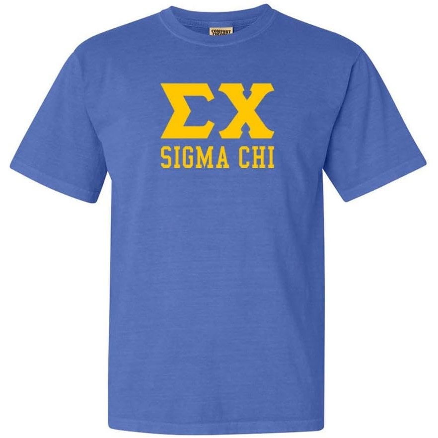image:imageSigma Chi Greek Heavyweight TShirtMystic Blue