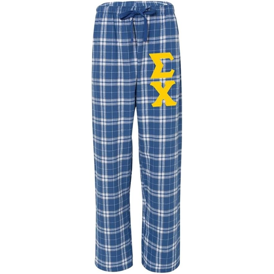 image:imageSigma Chi Pajamas Flannel PantRoyalSilver
