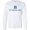 Pi Kappa Phi Logo Long Sleeve Tee(White)