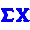 Sigma Chi Big Greek Letter Window Sticker Decal 4 Inches Royal Blue(Royal Blue)