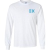 Sigma Chi Flag Long Sleeve T-Shirt(White)