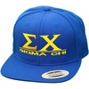 Sigma Chi Flatbill Snapback Hats Original(Royal Blue)