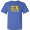 Sigma Chi Greek Heavyweight T-Shirt(Mystic Blue)