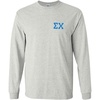 Sigma Chi World Famous Crest Long Sleeve T-Shirts(Light Grey)