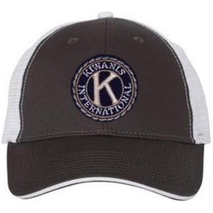 Greekgear Kiwanis Trucker Cap(Charcoal/White)