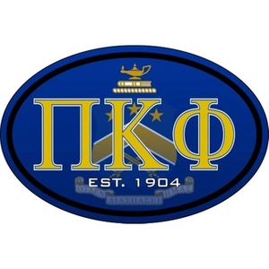 Pi Kappa Phi Color Oval Decal