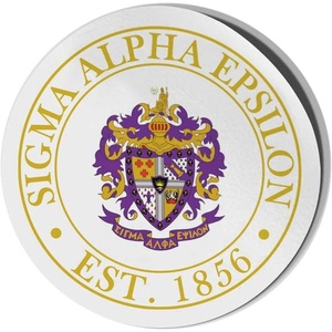 Sigma Alpha Epsilon SAE Circle Crest – Shield Decal