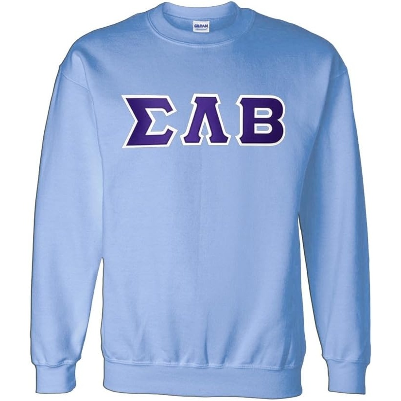 image:imageGreekgear Sigma Lambda Beta Lettered CrewneckLight Blue