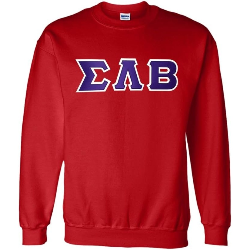 image:imageGreekgear Sigma Lambda Beta Lettered CrewneckRed