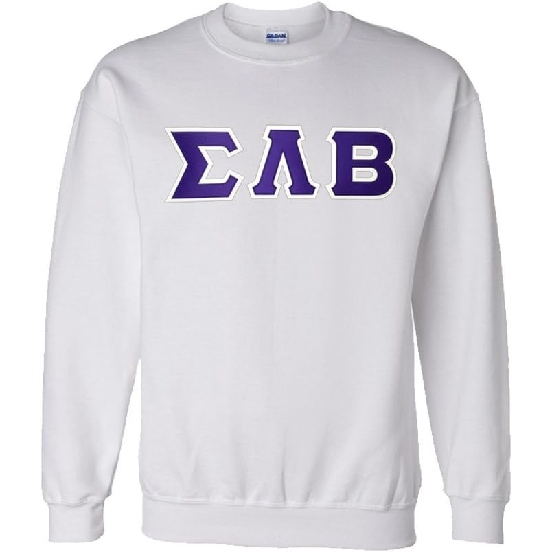image:imageGreekgear Sigma Lambda Beta Lettered CrewneckWhite