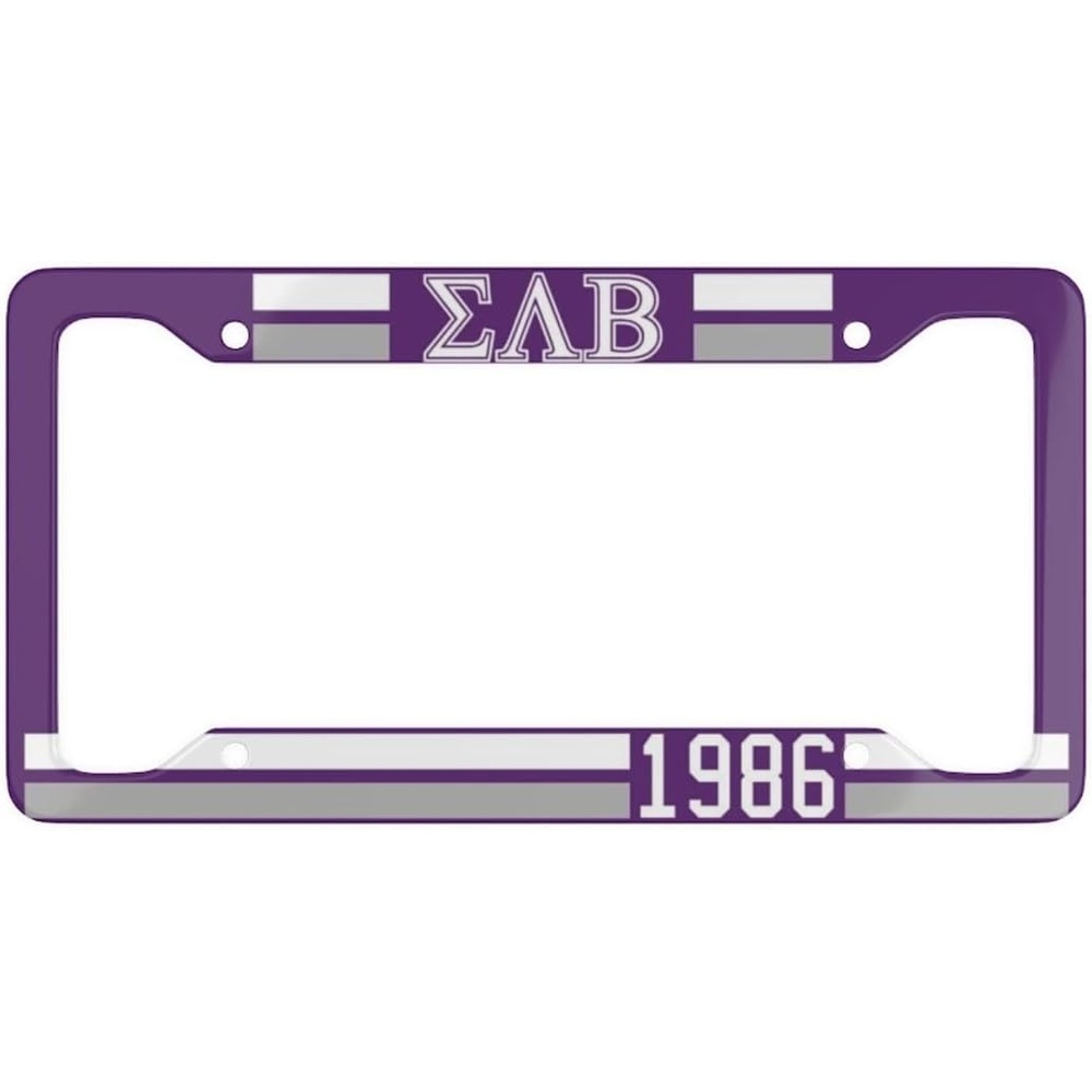 image:imageSigma Lambda Beta Year License Plate Frames