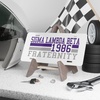 Sigma Lambda Beta Year License Plates