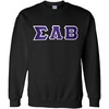Greekgear Sigma Lambda Beta Lettered Crewneck(Black)